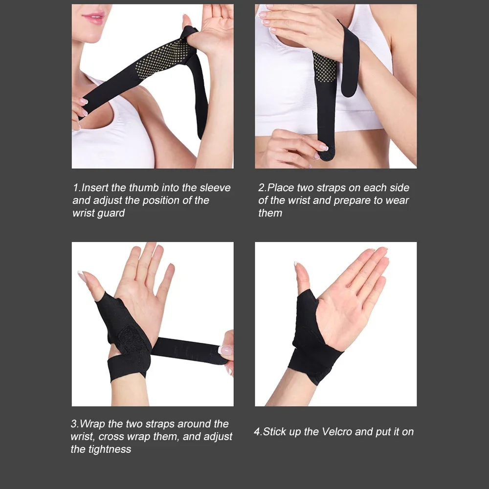 Wrist Support Brace 1Piece Wormwood with Thumb Loops For Both Hands