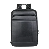 2025 New Fashion Luxury Brand Real Genuine Leather Men Backpacks Student Backpack Boy Luxury 15.6 Inch Computer Laptop Bag 1