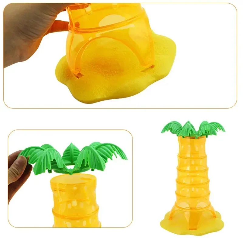 Monkeys Climbing Table Game Turn and Down Lottry Toy Intelligence Creation Imagination Develoment Family Party Game for Kids