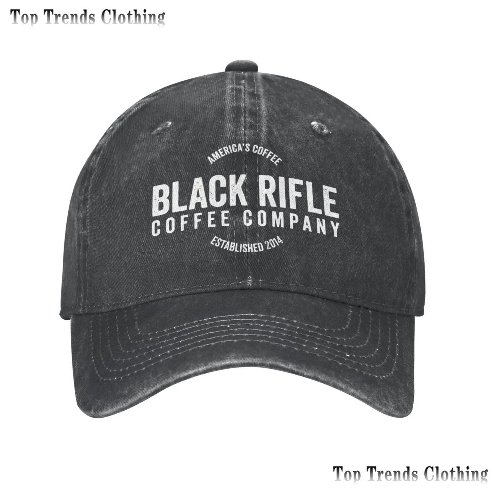 Black Coffee Rifles Hat Baseball Cap Vintage Washed Dyed Dad Hat Adjustable Hat