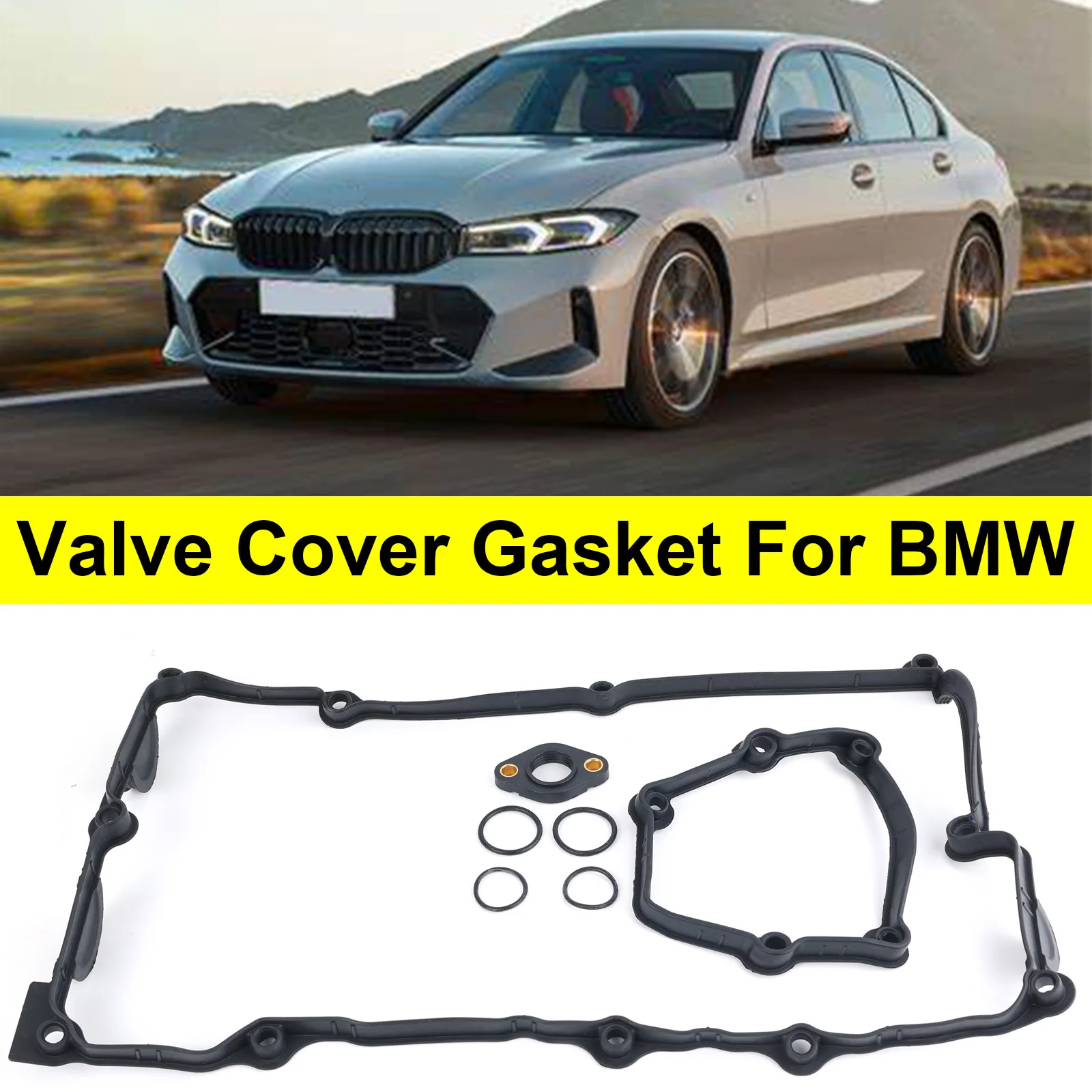 

Car Engines Valve Cover Gasket Replacement parts For BMW E87 120i E46 318i E90 320i X3 N46 N42 2004 2005 2006 2007 11120032224