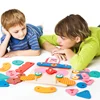 Creative Face Changing Game Early Education Express Emotions Puzzle Interaction Train Brain Wooden Toy For Baby Children Gifts 3
