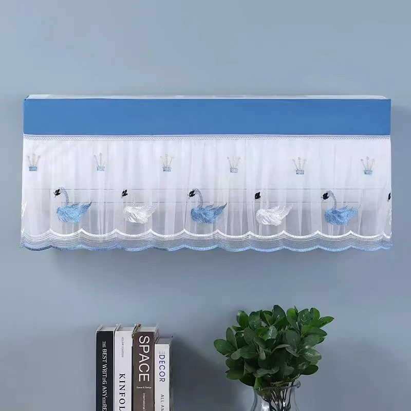 

Air Conditioner Cover For Indoor Dust Covers Wall Mounted Air Conditioner Protective Cover Home Fabric Air Conditioning Decor