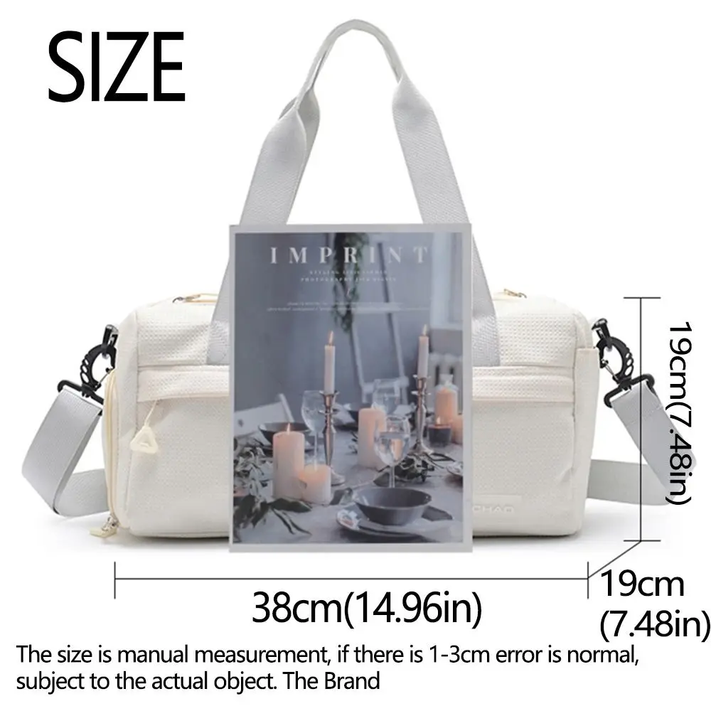 Shoe Compartment Yoga Mat Bag Dry and Wet Separation Waterproof Gym Shoulder Bag Wear-resistant Nylon Travel Duffel Bag Sport 6