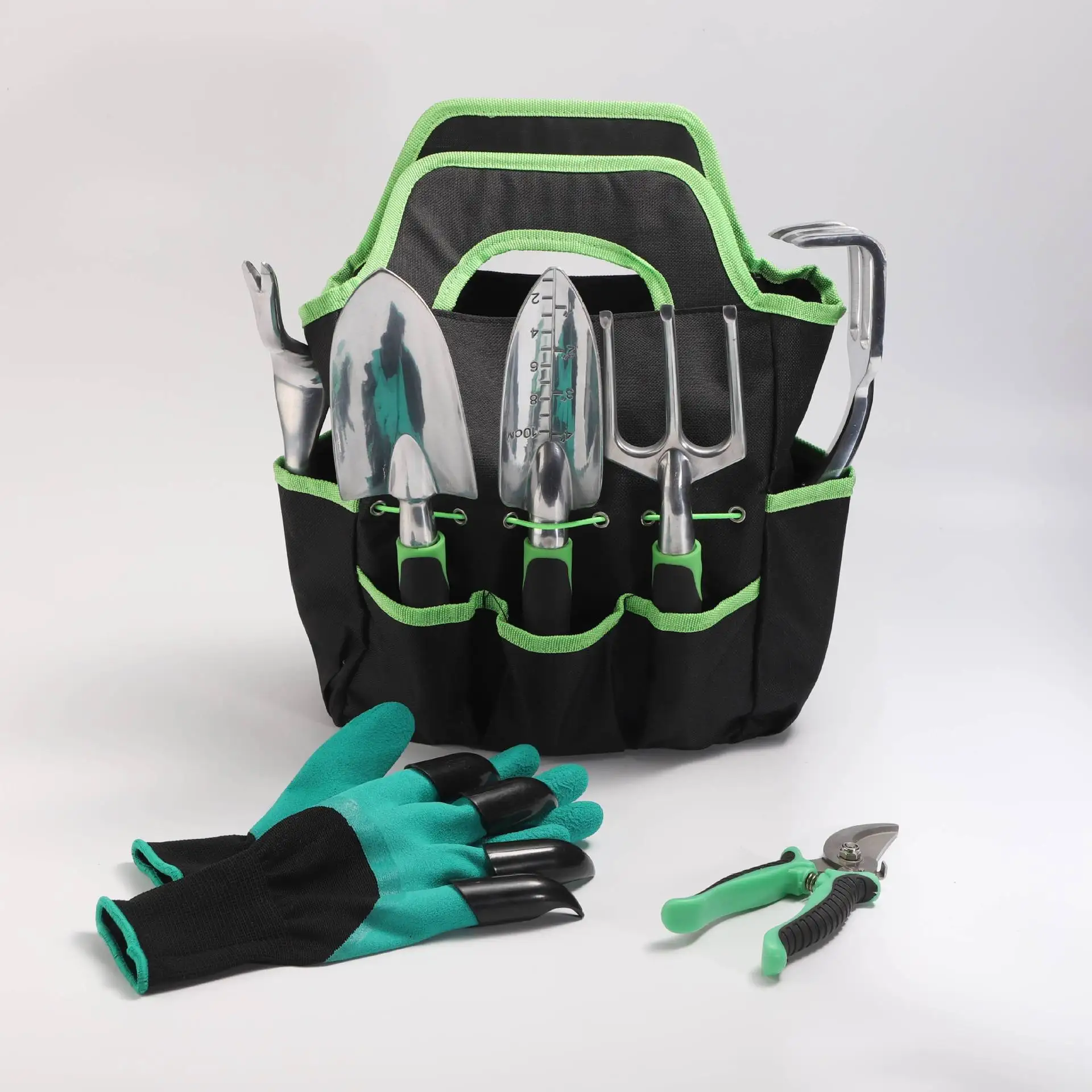 Heavy Duty Gardening Tools Set with Non-Slip Rubber Grip,Outdoor Graden Tools for Woman and Men with Storage Tote Bag