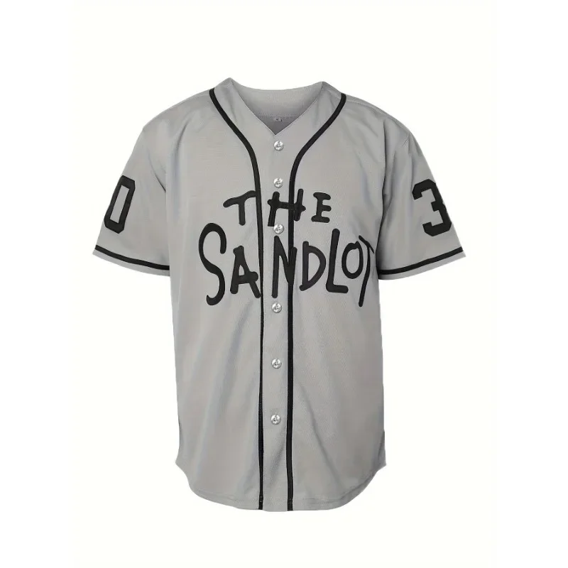 Movie The Sandlot Legends Benny Rodriguez #30 YEAH-YEAH #11 Baseball Jersey Mens Loose Shirt LOGO Sewing Embroidery 2