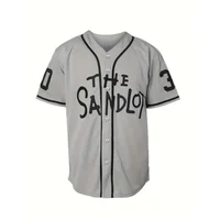 Movie The Sandlot Legends Benny Rodriguez #30 YEAH-YEAH #11 Baseball Jersey Mens Loose Shirt LOGO Sewing Embroidery 2