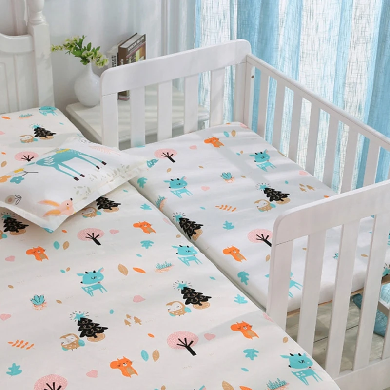 Baby Fitted Sheet Newborn Cotton Soft Crib Bed Sheet Children Mattress Covers