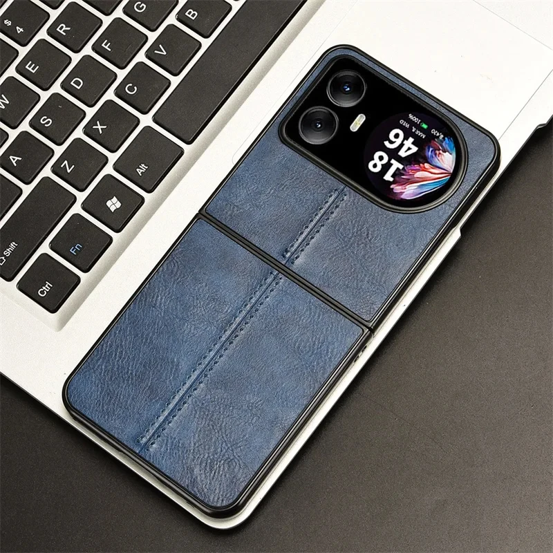 Luxury Calfskin PU Leather Lines Phone Case Cover - Soft Back Cover
