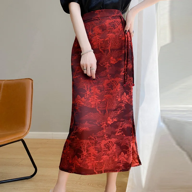 Рисунок 4 - Женская Сексуальная атласная Жаккардовая юбка