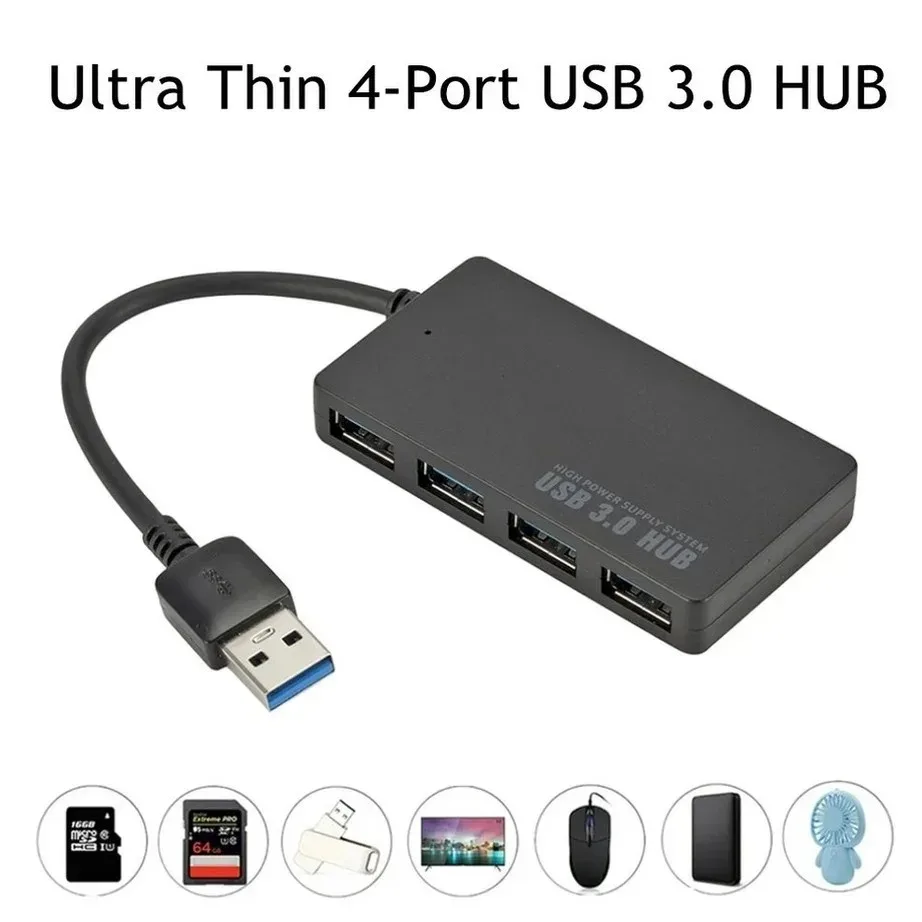 YIGETOHDE High Speed USB 3.0 HUB Multi USB Splitter 4 Ports Expander Multiple USB Expander Computer Accessories For Laptop PC - 3