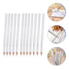 12 Pcs White Pencil Nail Diamonds Rhinestones Tools Gems Picker Point Wax Manicure Dotting Glue 6