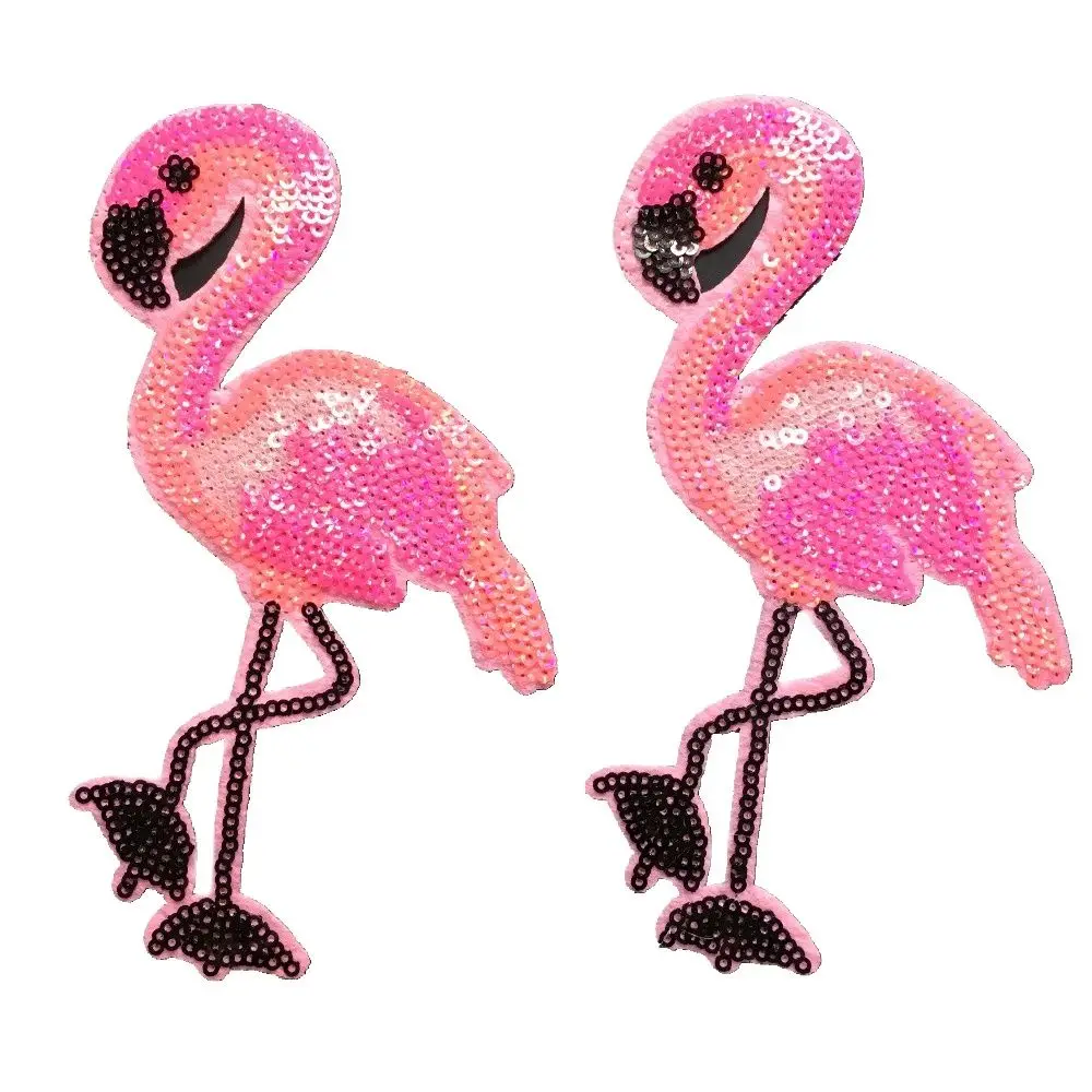 

Нашивки с блестками для одежды, сумок, птиц, 2 шт./лот, 14,8x8 см