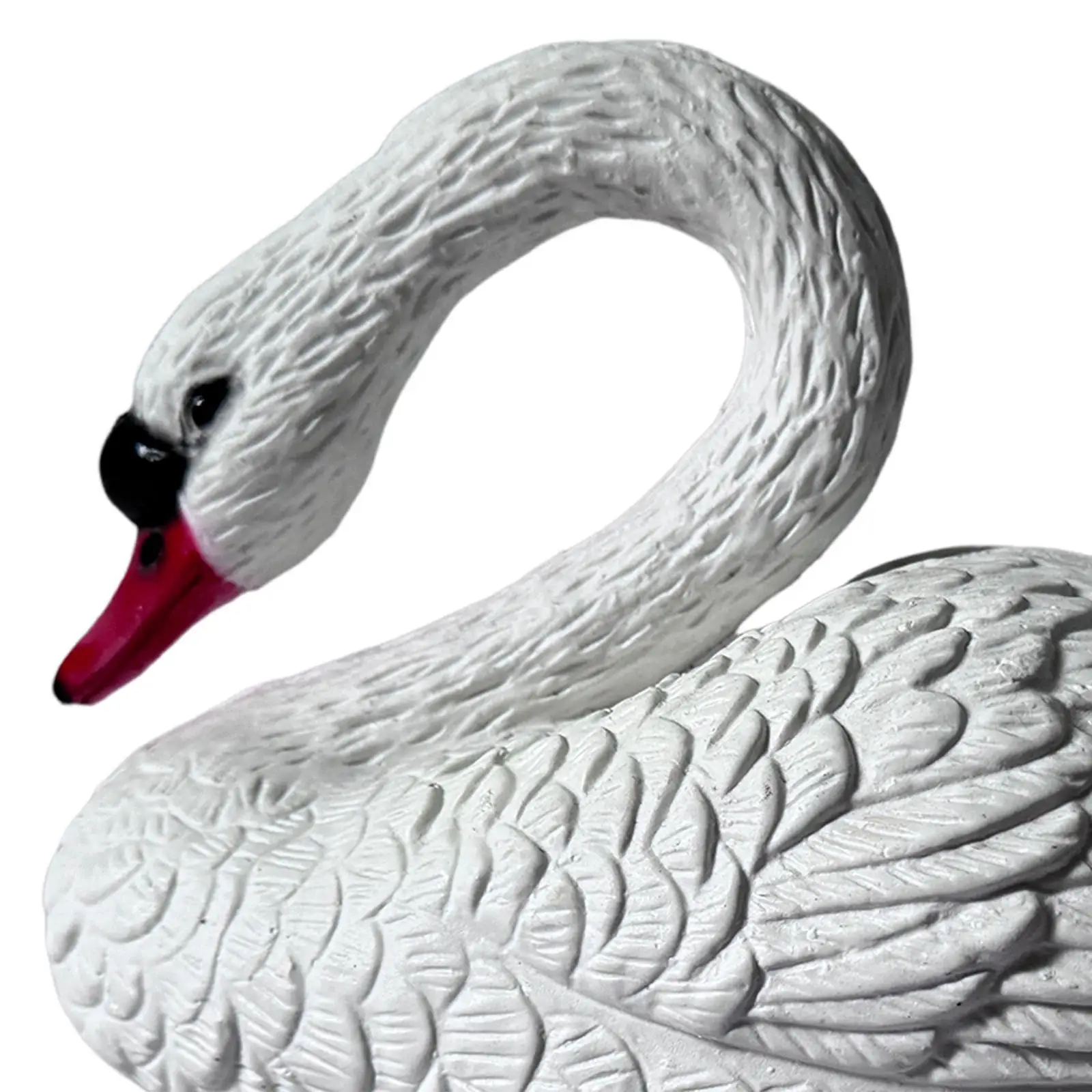 Swan figurine floating ornament garden pond courtyard statue decoration
