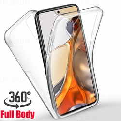 Premium Double-Sided Clear Protective Phone Case with Front and Back Coverage for Redmi Note 12 5G (Clear)