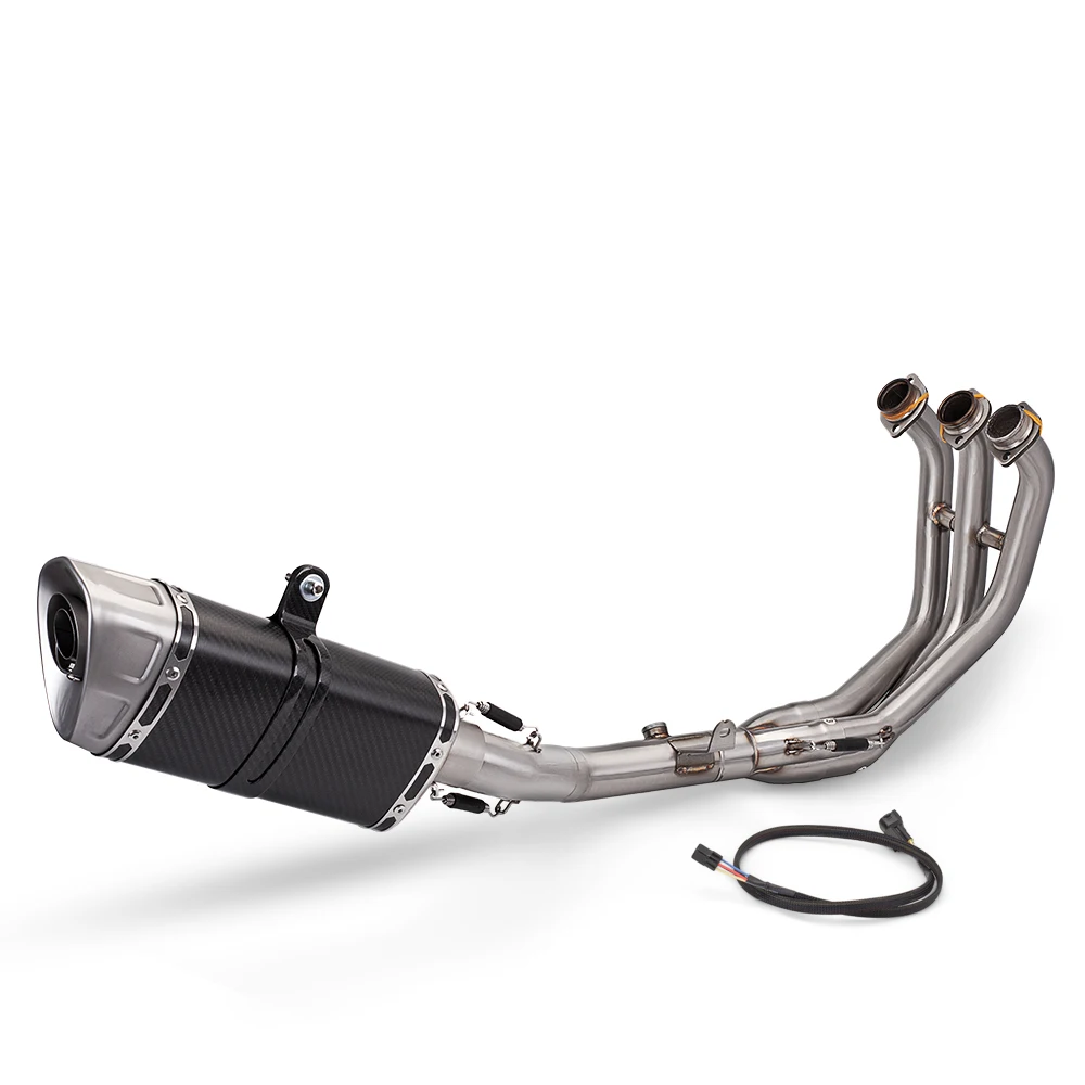 For MT09 MT09SP FZ09 2021-2023 Motorcycle Exhaust Pipe Full System M1 Stainless Steel - - Racext 27