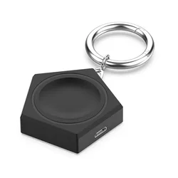 Compact Dual - Port Travel Charger with Micro & Type - C Dock (Black)