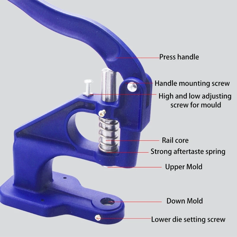 Manual Hand Press Machine Eyelet Snaps Rivets Installation Press Machine Cloth Cover Button Machine Sewing Repair Drop shipping