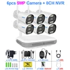Sistema CCTV inalámbrico Smar, Kit de cámara Wifi, Audio de seguridad HD de 3MP/5MP, detección facial AI, IP 8 canales, NVR, conjunto de videovigilancia ICSEE 16