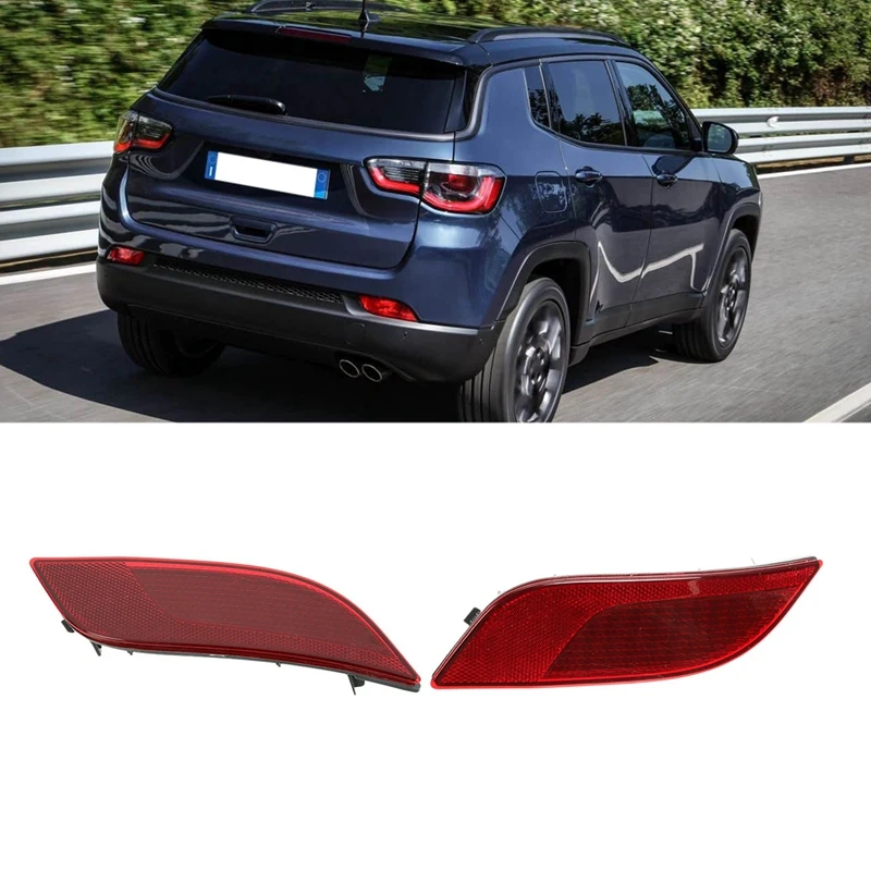 

Задний фонарь для заднего бампера автомобиля, для JEEP COMPASS 2017 2018 2019, рефлектор, лампа стоп-сигнала 55112679AA 55112678AA