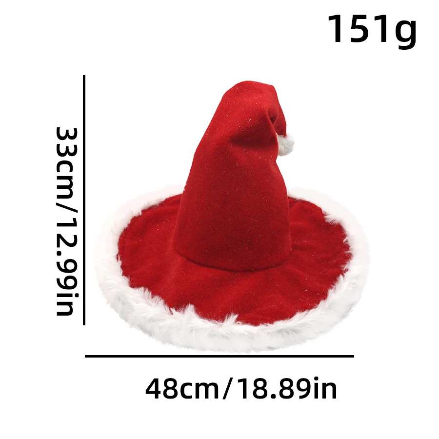 Unisex Santa Hat - Extra Thick Fur Christmas Holiday Hat for Adults