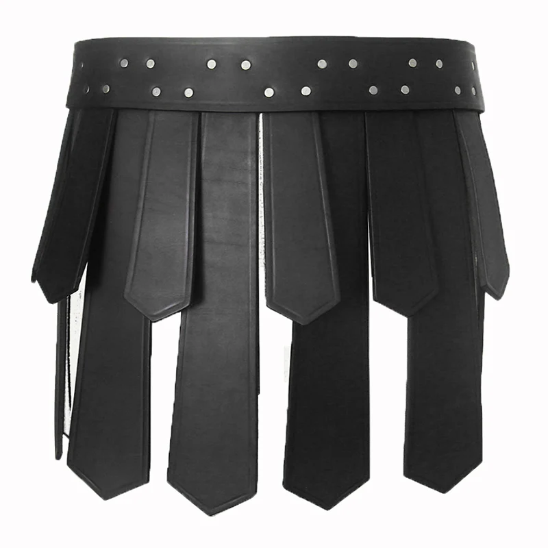 Ancient Roman Dress Legion Gladiator Battle Belt Skirt Men Women Steampunk PU Leather Armor Medieval Greek LARP Party Cosplay leather belt halloween costume prop