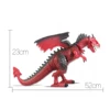 Electric Remote Dinosaur Spray Dragon Roar Walking Control Simulation Animal Model Kids Toys for Christmas Gift blue 6