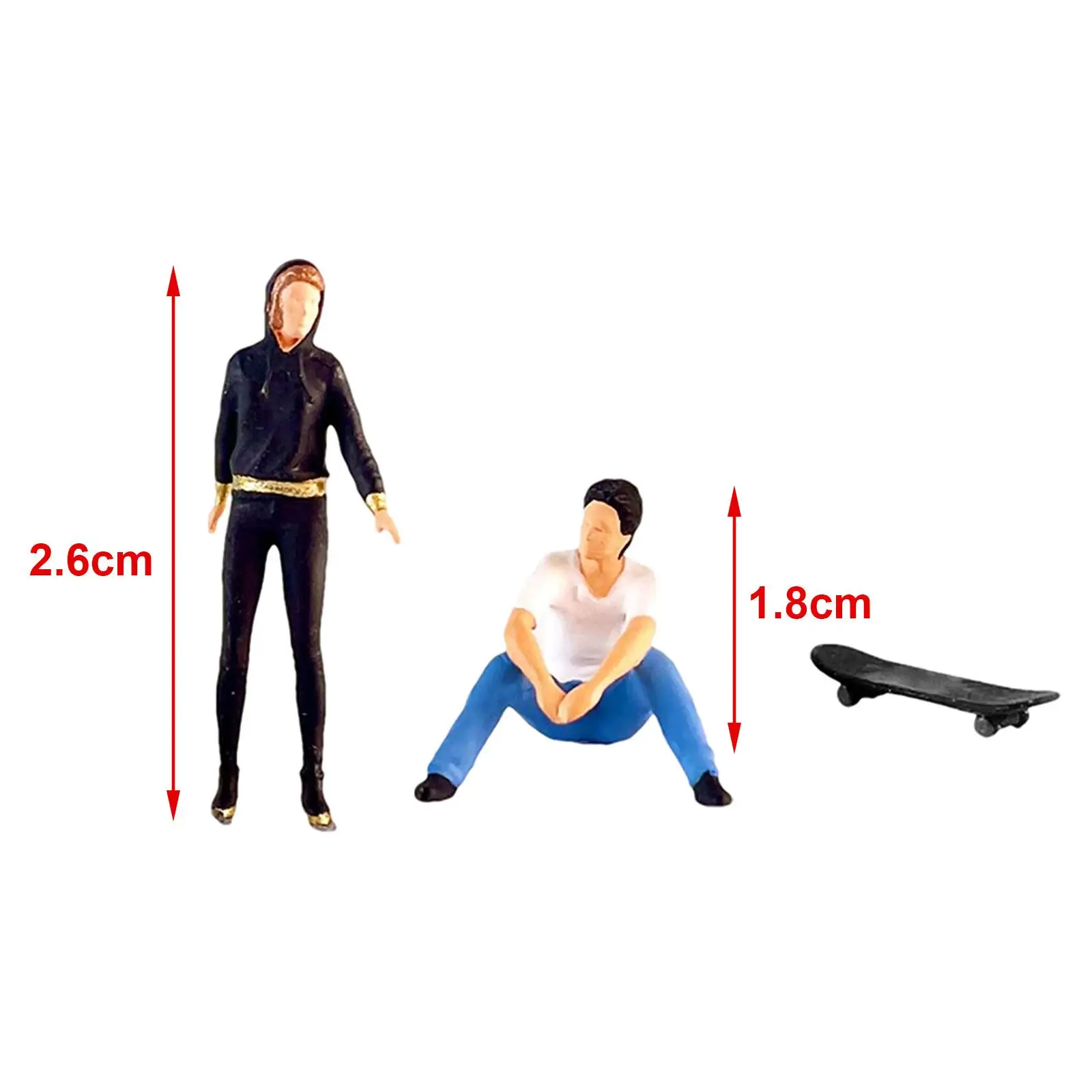 Miniature Couple Figure Trains Architectural People Figures 1/64 People Figures