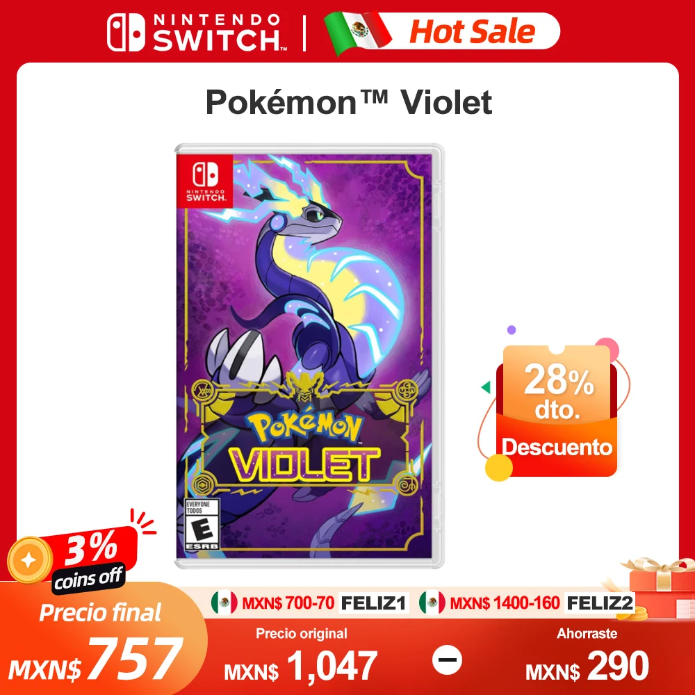 Pokemon Violet Nintendo Switch Игровые предложения, 100%официальная игровая карточка для ролевых игр, жанр 1-4 игроков для консоли Switch OLED Lite