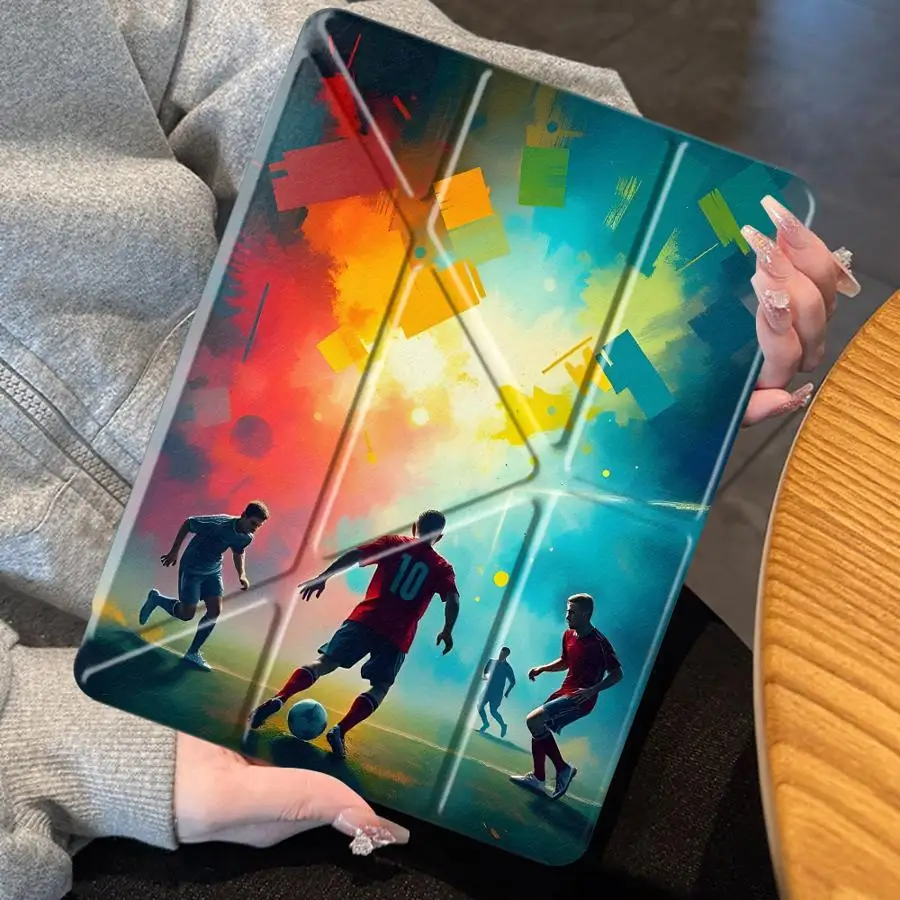 Soccer Match Premium Tablet Case with Holder and Cover