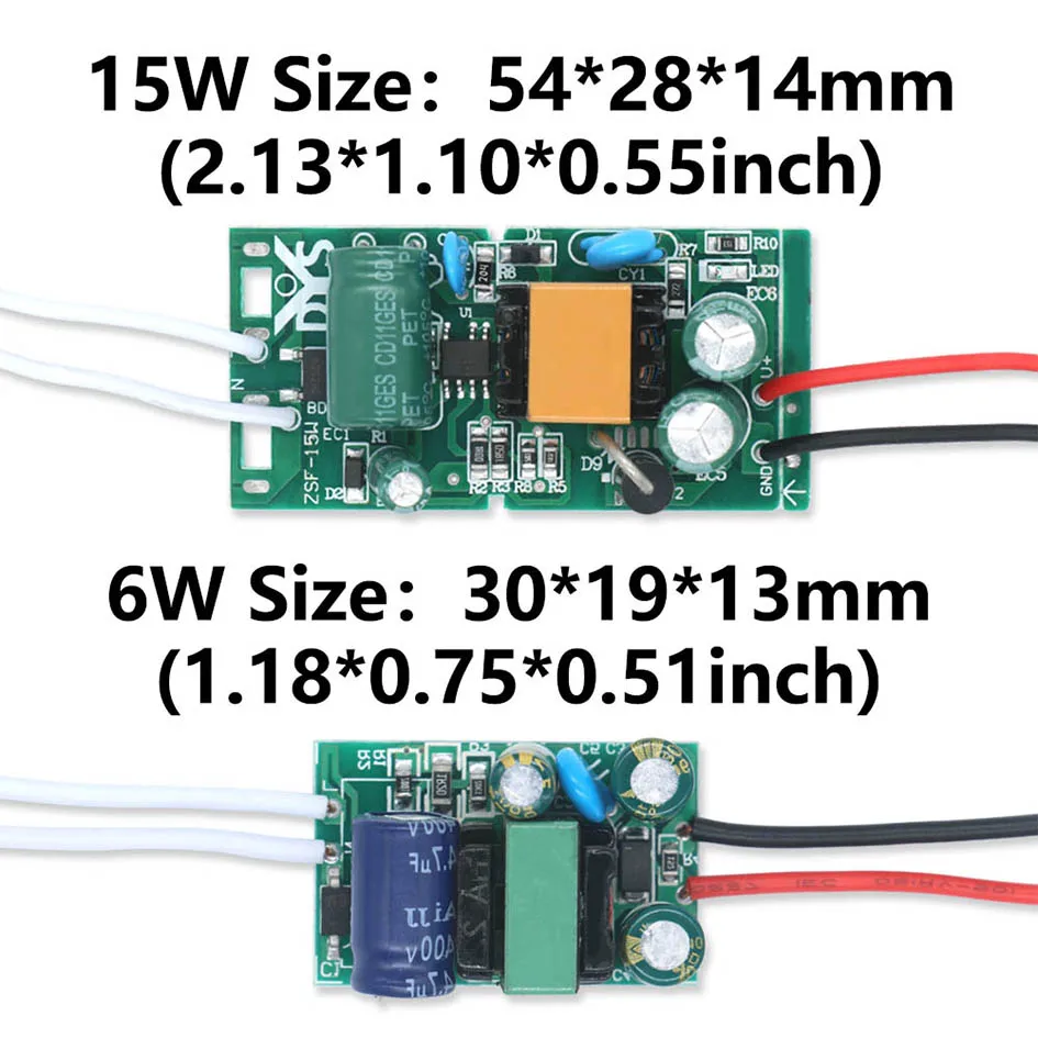 6W 15W 36W 48W AC 220V Led-lampe Treiber DC 12V Beleuchtung Transformator Konstante Spannung Power Unit Gerät Auf PCB Für LED Streifen Licht – Detail 1