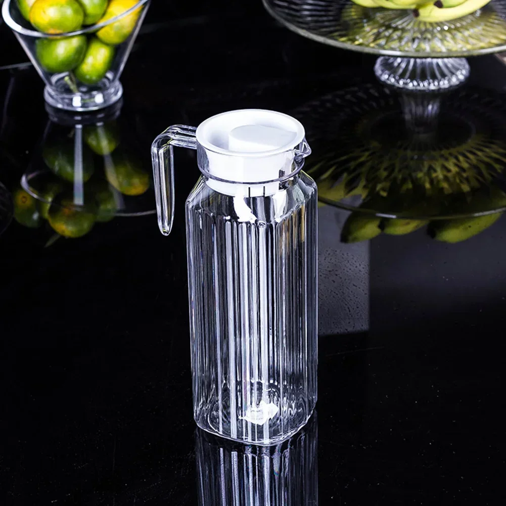 1.1L Water Juice JUG Pitcher Bottle Cocktail Fridge Kitchen Home Lids For Storing Fresh Juice Drink Kitchen Tool USEFUL Glass Pitcher Plastic Juice Jug