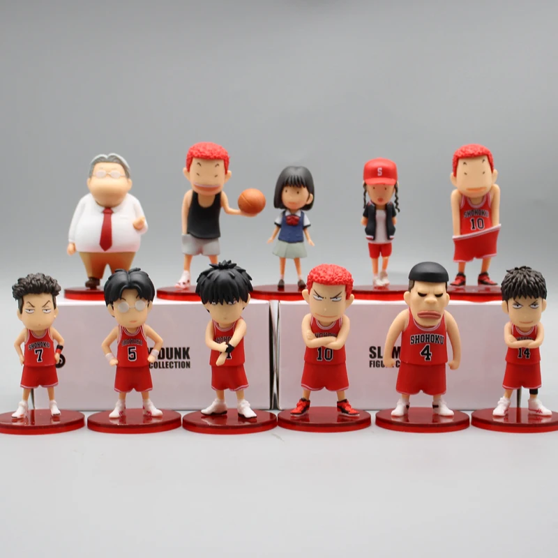 

Slam Dunk 11pcs Figure 7cm Sakuragi Hanamichi Anime Figure Pvc Kaede Rukawa Figurine Statue Collection Model Desk Decor Toy Gift