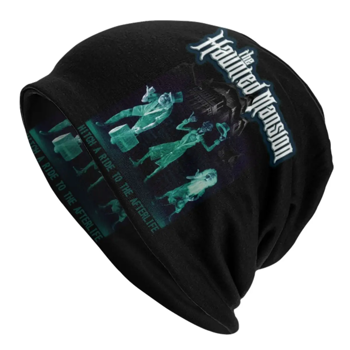 

The Haunted Mansion Beanie Cap Unisex Winter Bonnet Femme Knitted Hats Outdoor Ski Grim Grinning Ghost Skullies Beanies Hats
