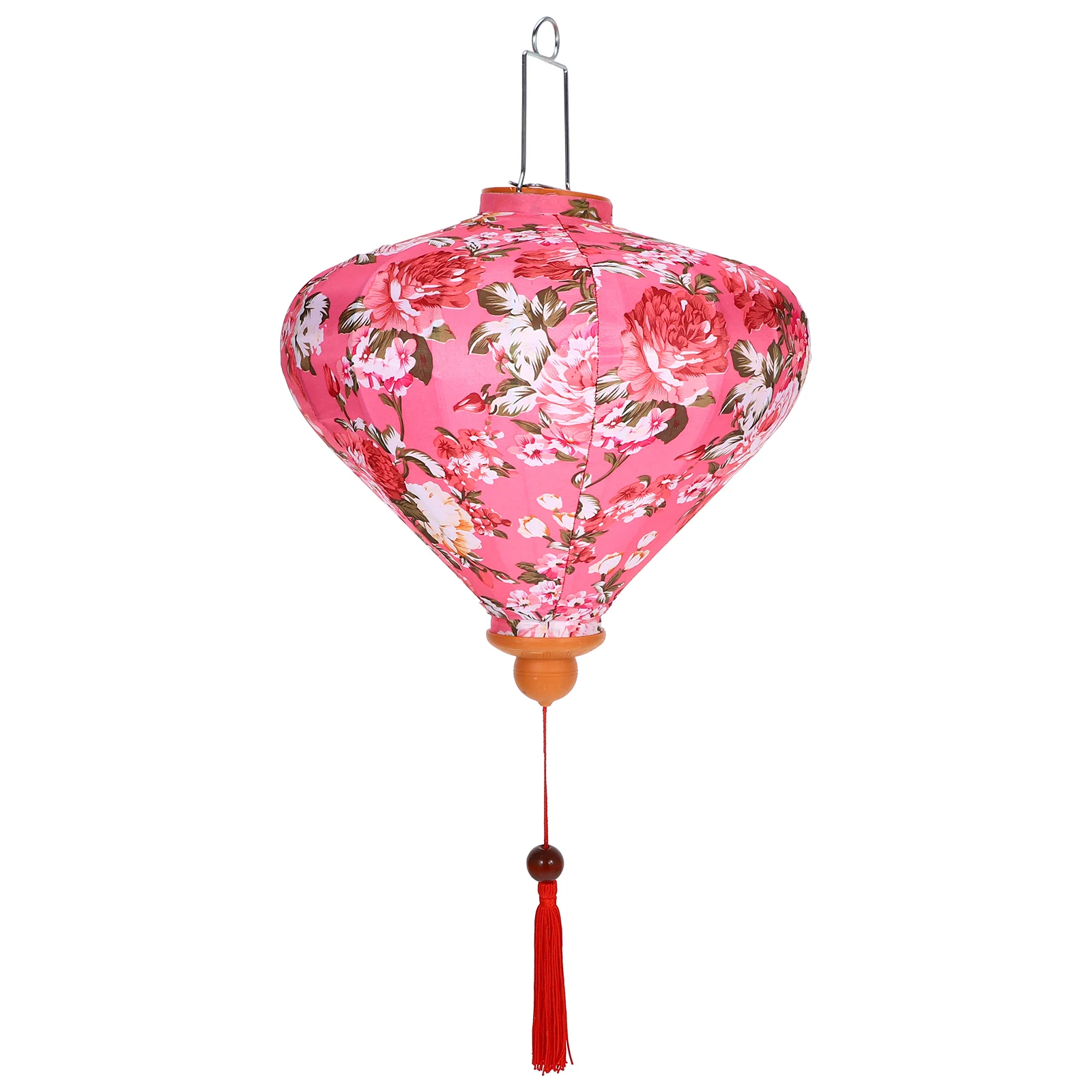 

Antique Lantern Pendant Garden Corridor Decoration Floral Pattern Lantern Vietnam Lantern Mid-Autumn Silk Lanterns For Outdoor