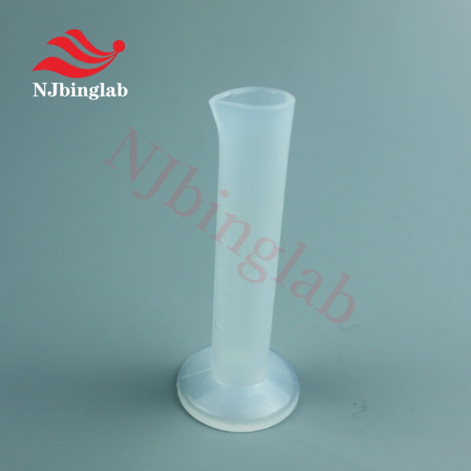 No Sticking Samples 100ml PFA Graduated Cylinder High Purity Low Blank Value of Metal Elements for Chemical Experiments