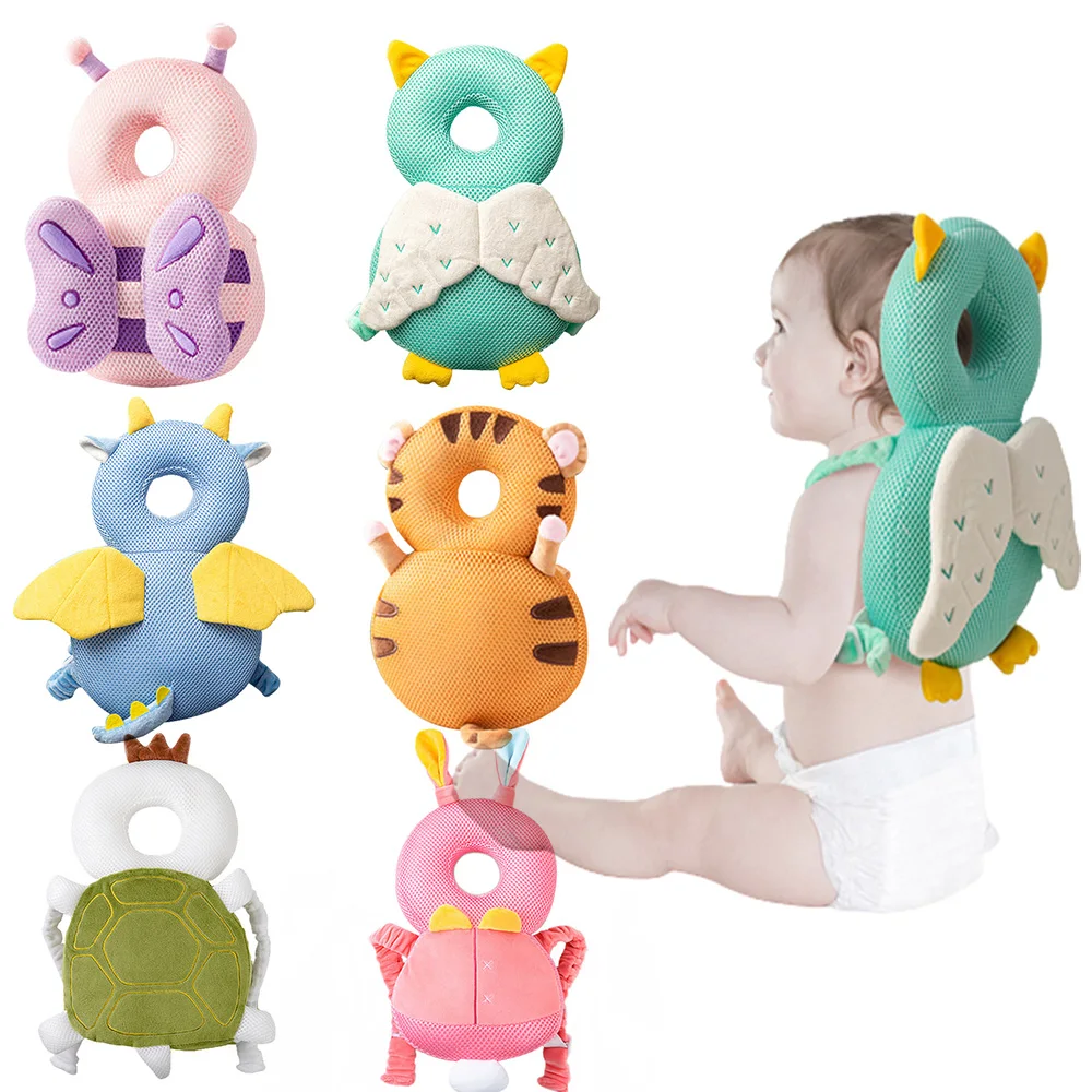 Baby Safety Pillow baby pillow baby safety pillow head protector pillow baby safety headgear 1-3T Toddler Baby Head Protector Safety Pad Cushion Back Prevent Injured Angel Bee Cartoon Security Pillows