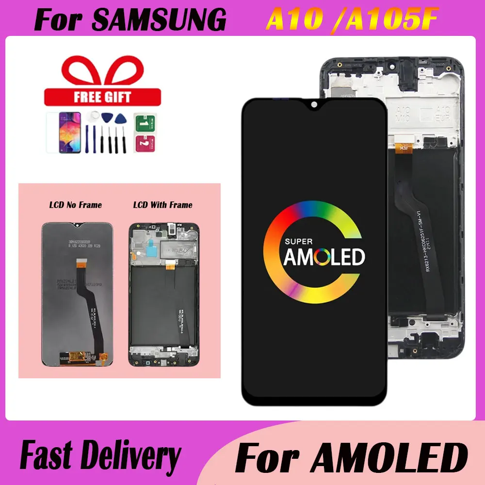 

1 PCS 6.2 inch A10 LCD Replacement For Samsung A10 A105 A105F SM-A105F LCD Display Screen replacement Digitizer Assembly ﻿