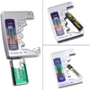 Digital Battery Tester LCD Display C D N AA AAA 9V 1.5V Button Cell Battery Capacity Check Detector Capacitance Diagnostic Tool 6