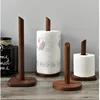 Simple Creative Solid Wood Storage Rack Vertical Household Kitchen Tissue Rack Cling Film Racks Household Storage Products 1
