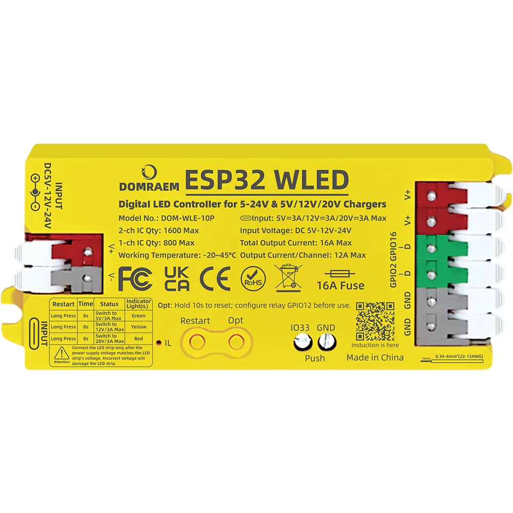 ตัวเลือกสินค้า คอนโทรลเลอร์ ESP32 ควบคุมแถบไฟ LED ได้หลากหลาย