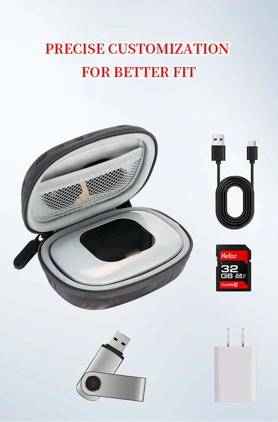 Hard EVA Storage Bag for Cleer Arc5 Earbuds Box Arc 5 TWS Ture Wireless Earbuds Travel Carrying Case
