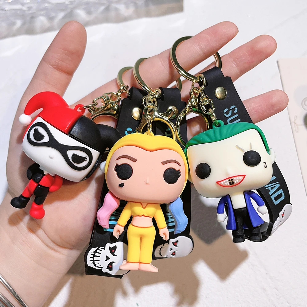Suicide Squad The Joker & Harley Quinn Keychain Vinyl Action