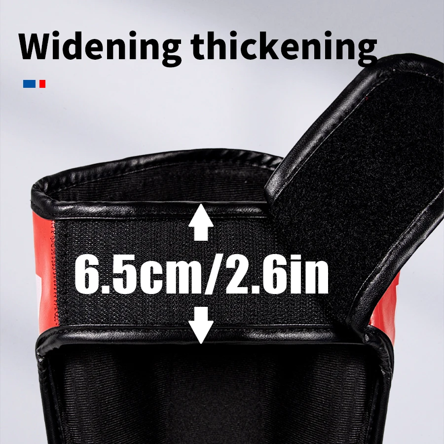 Boxing Sanda Leg Protector with Thick Foot Back Adult Muay Thai shin Protector Professional Children's Leg Tibial Fighting