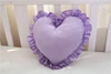 Cotton Ruffled Love Heart Shape Sofa Cushion Office Backrest Nap Bolster Pillows Travel Wedding Baby Gifts Toys Home Decor 6