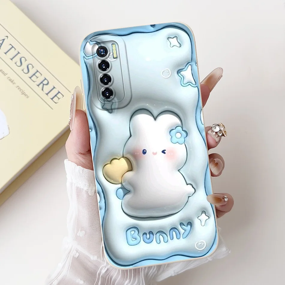 Elegant Floral Pattern Soft Silicone Shockproof Phone Case