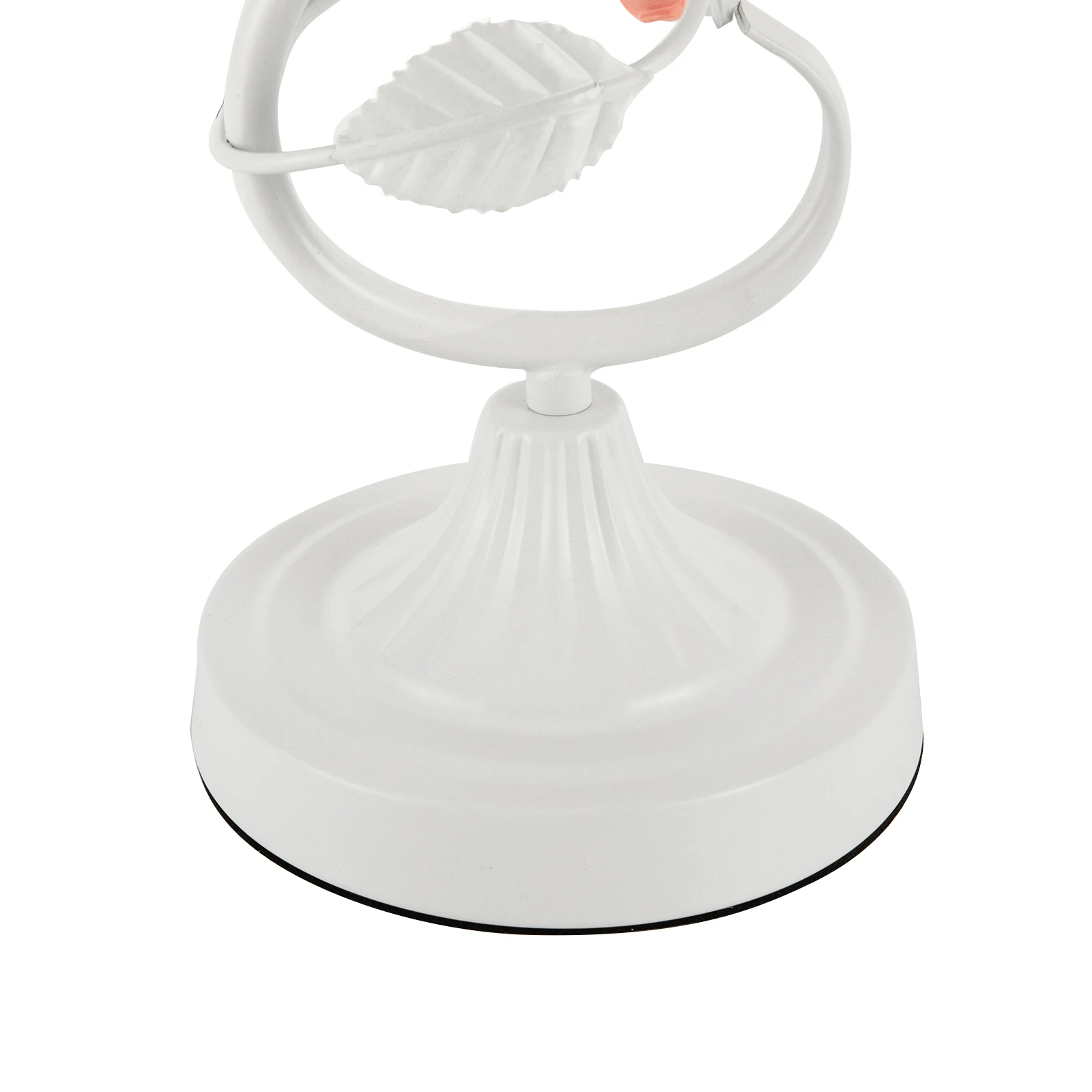 Rose Table Lamp Glass Table Lamp with 7.48 inches Wide Bent Glass Lampshade 6