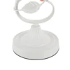 Rose Table Lamp Glass Table Lamp with 7.48 inches Wide Bent Glass Lampshade 6