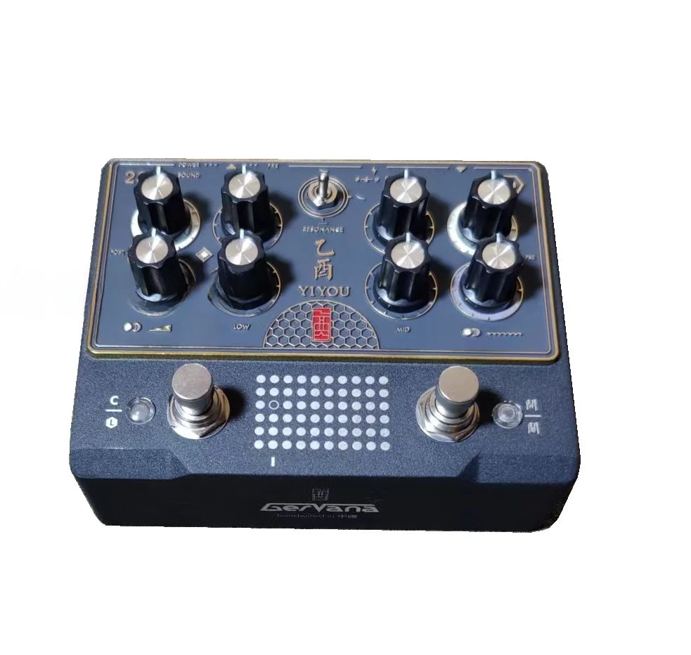 Handmade Metal High Gain Prp Gervana Effect Pedal for Guitar Vintage Look And Feel Cusizable Sound