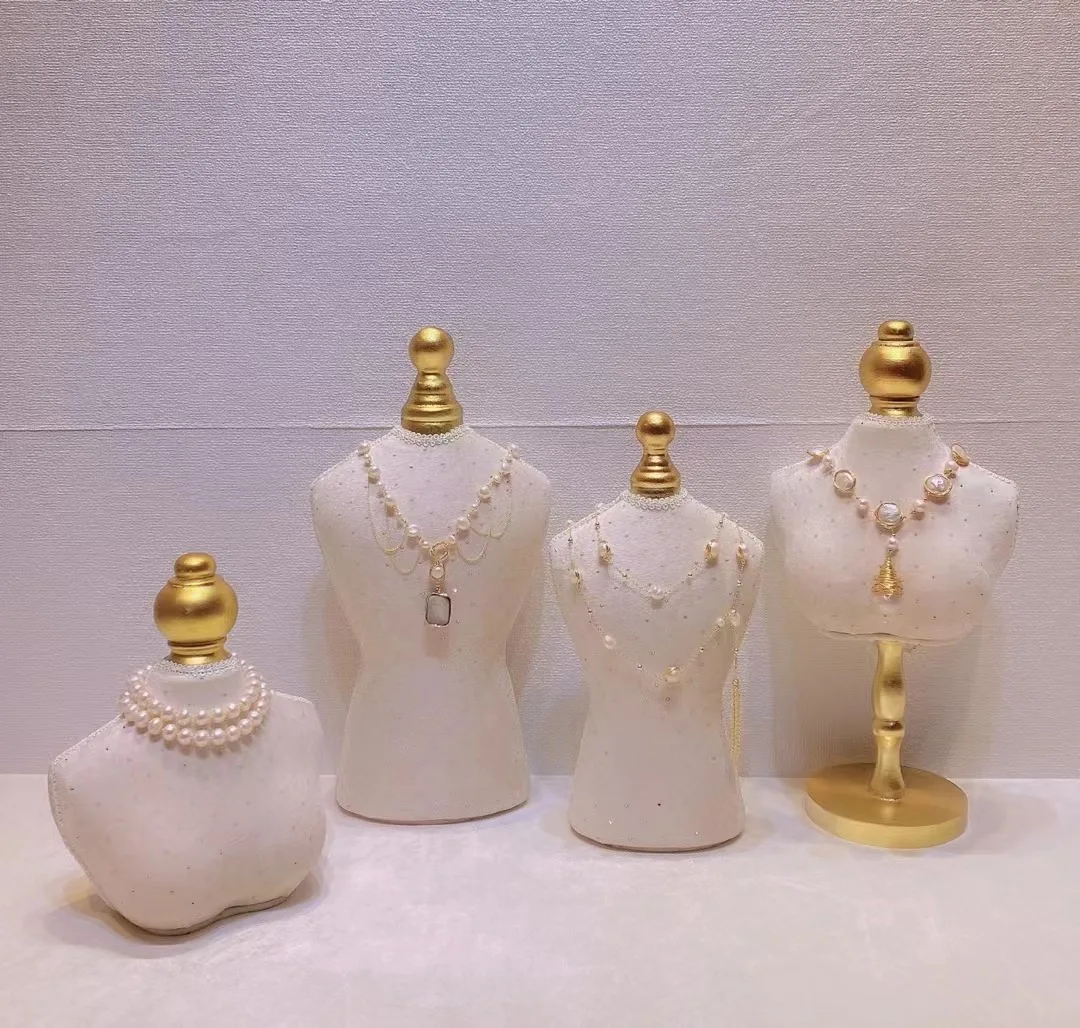 New Portrait Model Necklace Display Stand Jewelry Display Stand Shop Window Necklace Neck Model